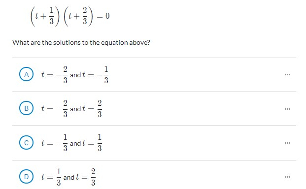 1 Solving Quadratic Equations Online SAT Preparation Course