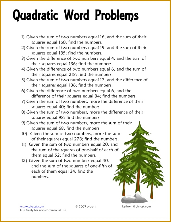 3 Solving Quadratic Equations Using The Quadratic Formula Worksheet 