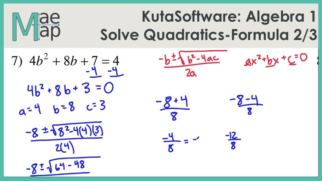 36 Algebra 2 Quadratic Formula Worksheet Answers Combining Like Terms 