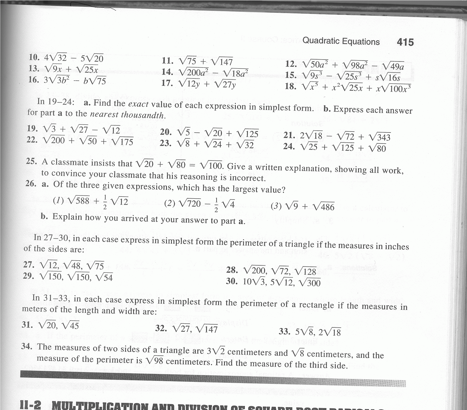 4 5 Practice Quadratic Equations Form G Answers Tessshebaylo