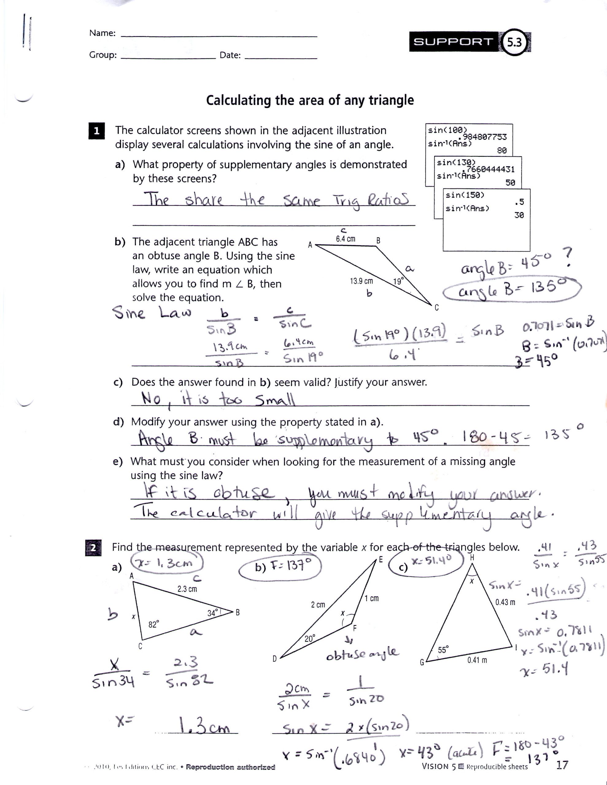 5 3 Practice Solving Trigonometric Equations Answer Key Tessshebaylo