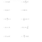 7 Equations Inequalities Mixed Math 1 Worksheet Math With Images