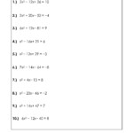 Algebra 2 Quadratic Formula Worksheet Answers Db excel