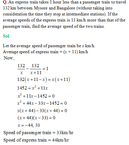 CBSE Class 10 Mathematics Quadratic Equations