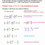 Completing The Square Practice Worksheet Beautiful 9 4 Solving