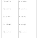 Completing The Square Practice Worksheet Solving Quadratic Equation By