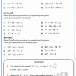 Completing The Square Worksheet Inspirational Pin On Kata In 2020