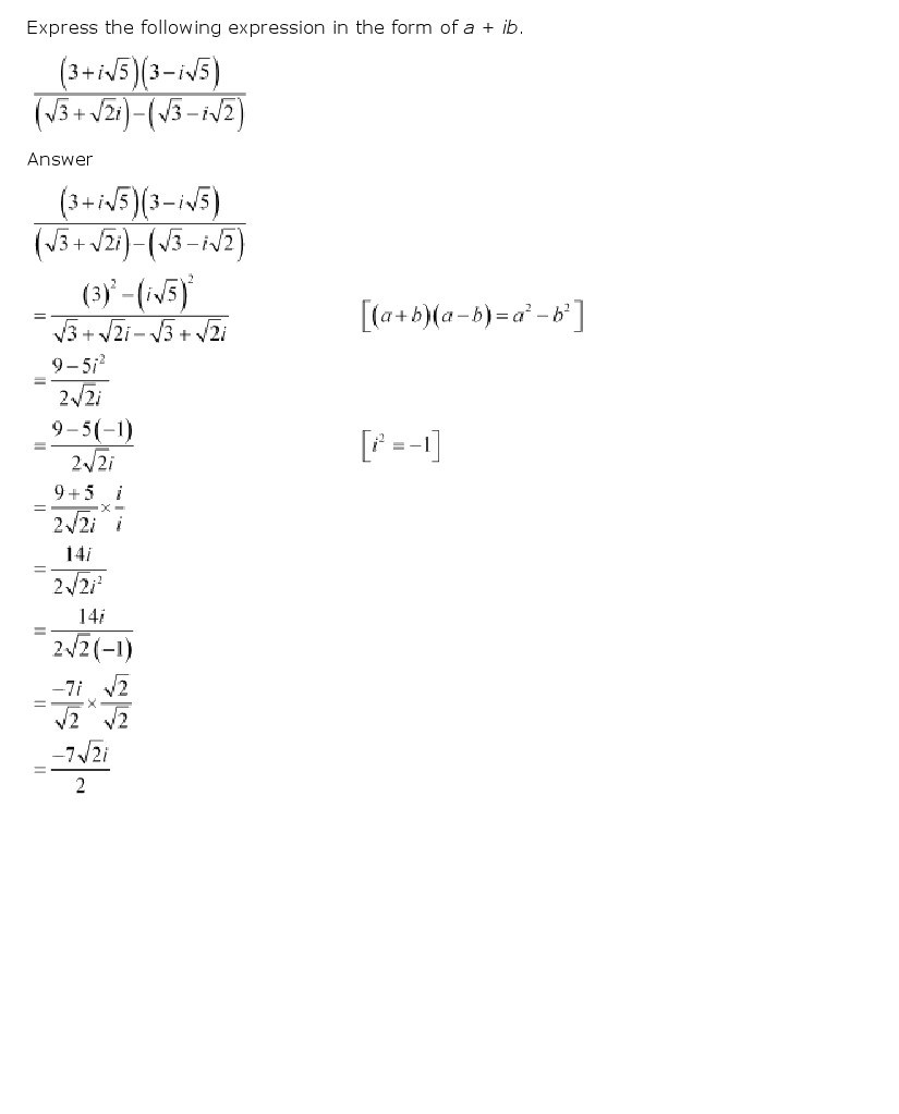 Complex Numbers And Quadratic Equations Class 11 Mathematics NCERT 