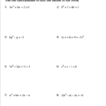 Determine The Nature Of The Roots Worksheets