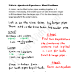 E Math Quadratic Equations Word Problems 2 Singapore Additional