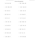 Factoring Quadratic Expressions With Positive Or Negative a