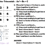 Factoring Using The Tic Tac Toe Graphic Organizer Hoppe Ninja Math