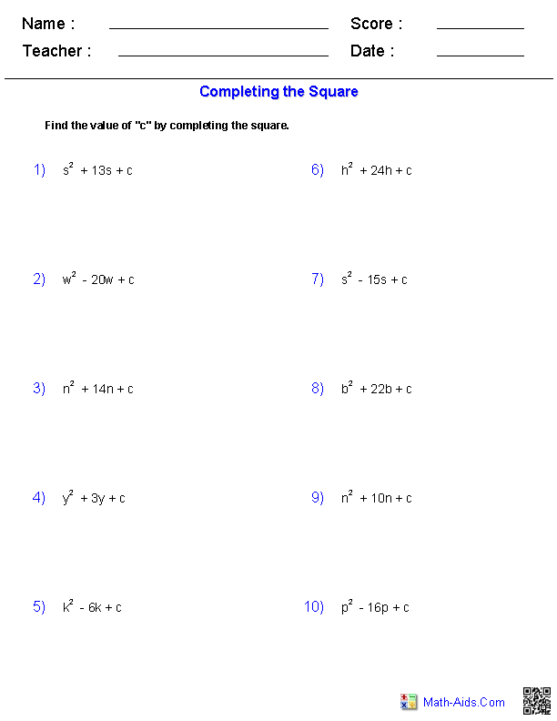 Factoring Worksheets With Answers Pdf Askworksheet