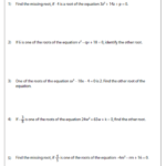 Find The Missing Root Quadratics Quadratic Equation Home Schooling