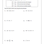 Find The Nature Of The Roots Using The Discriminant Quadratics