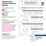 Finding Complex Solutions Of Quadratic Equations Worksheet Db excel