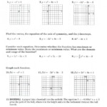 Graphing Quadratic Functions In Standard Form Worksheet Briefencounters