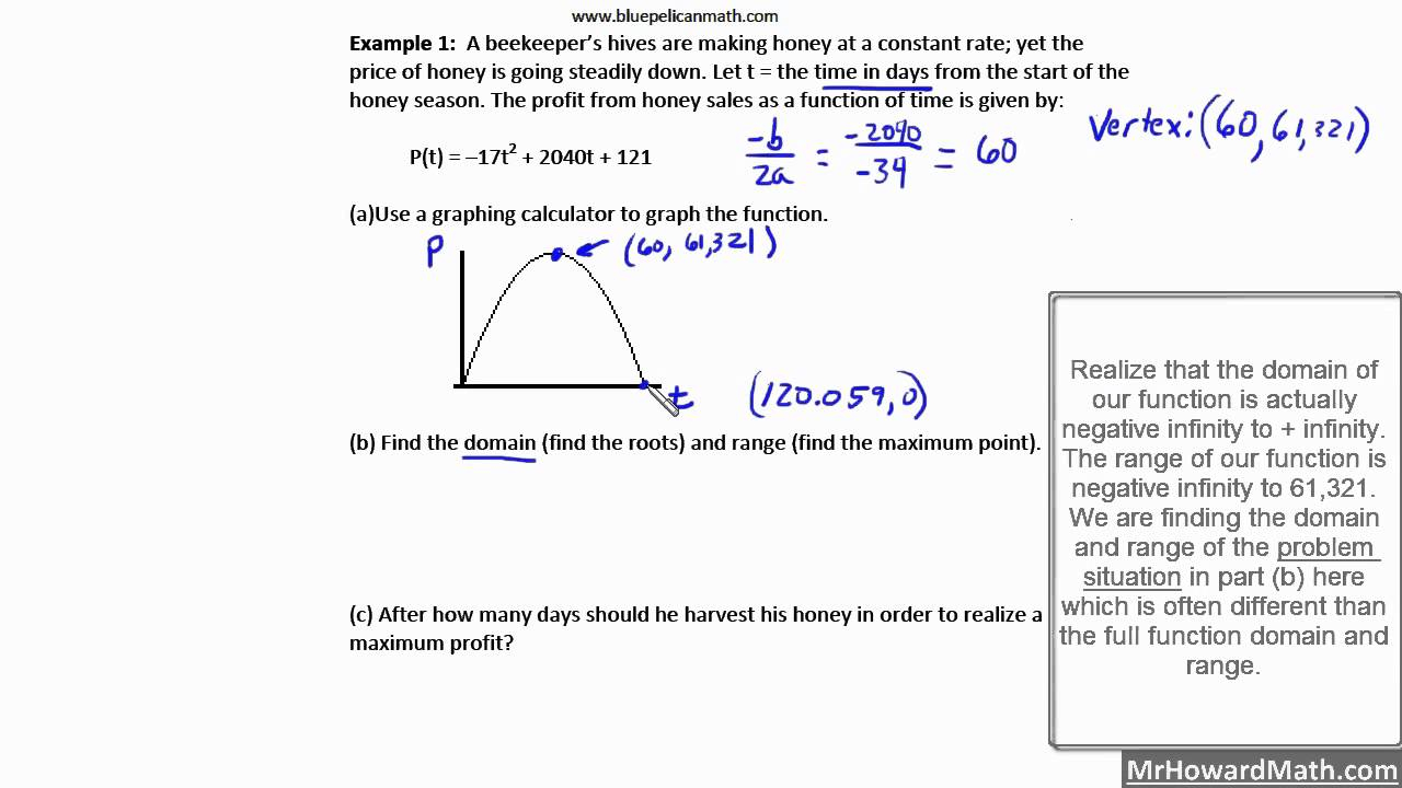 How To Solve A Quadratic Word Problem Word Problems Involving