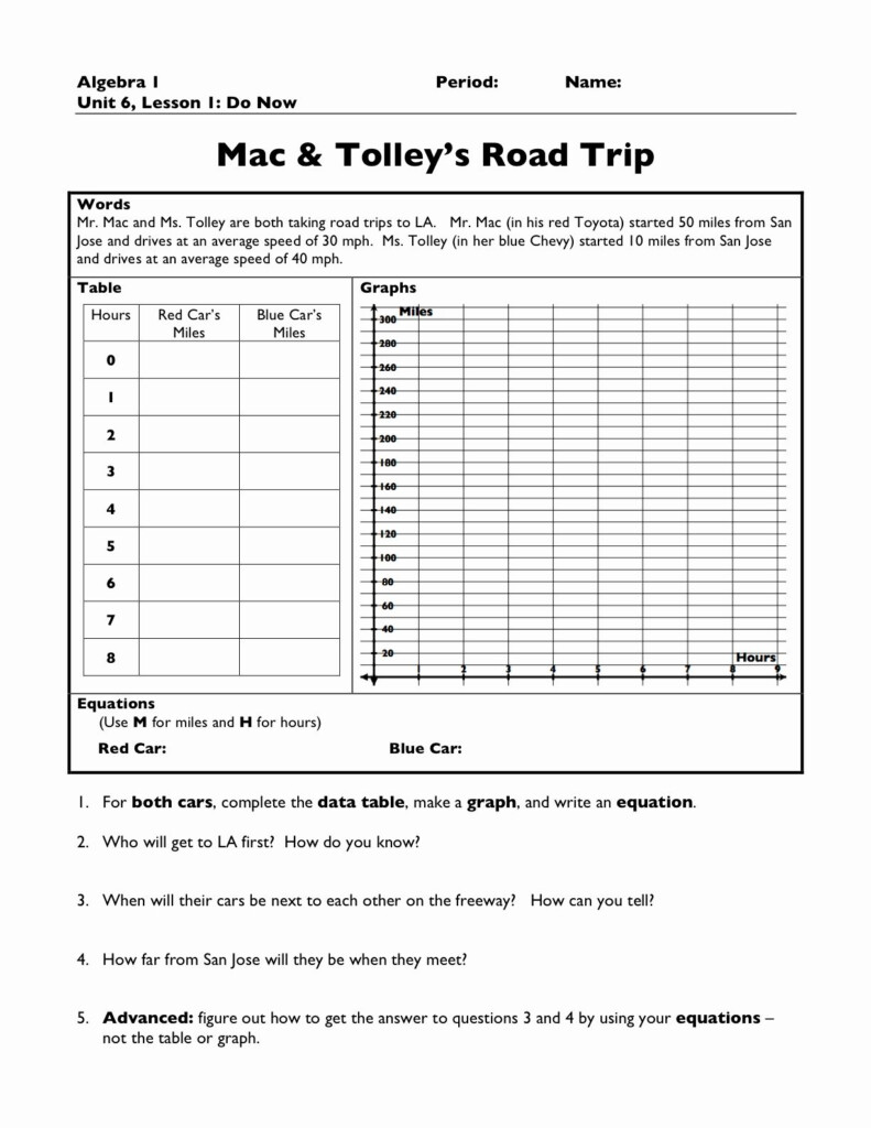 Linear Quadratic Systems Worksheet