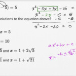 Practice 5 5 Quadratic Equations Worksheet Answers Db excel