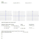 Practice Worksheet Graphing Quadratic Functions In Vertex Form Answer Key