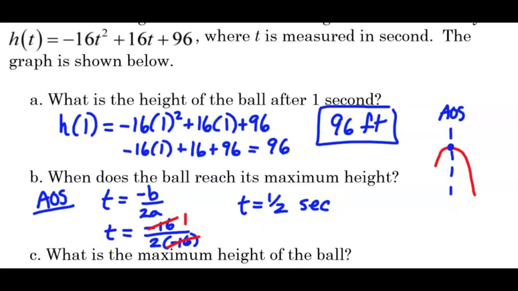 Projectile Motion Word Problems YouTube