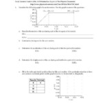 Projectile Motion Worksheet Answers Motion Diagram Worksheet