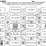 Quadratic Equation Maze Worksheet Answers Tessshebaylo