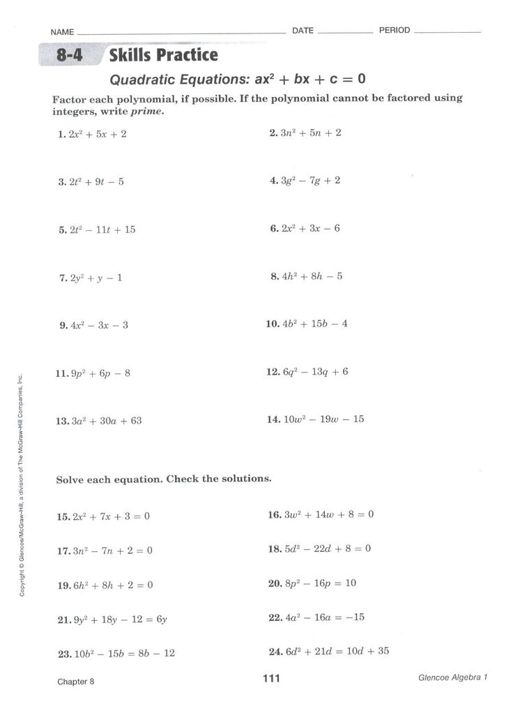 Quadratic Formula Worksheet Yahoo Image Search Results Quadratics 