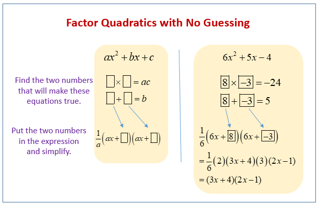 Solving Quadratic Equations With Leading Coefficient Greater Than 1 