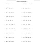 Solving Quadratic Equations With Positive Or Negative a Coefficients