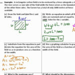 Solving Quadratic Equations Word Problems Area Tessshebaylo