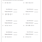 Sum And Product Of The Roots Of The Quadratic Equation Graphing