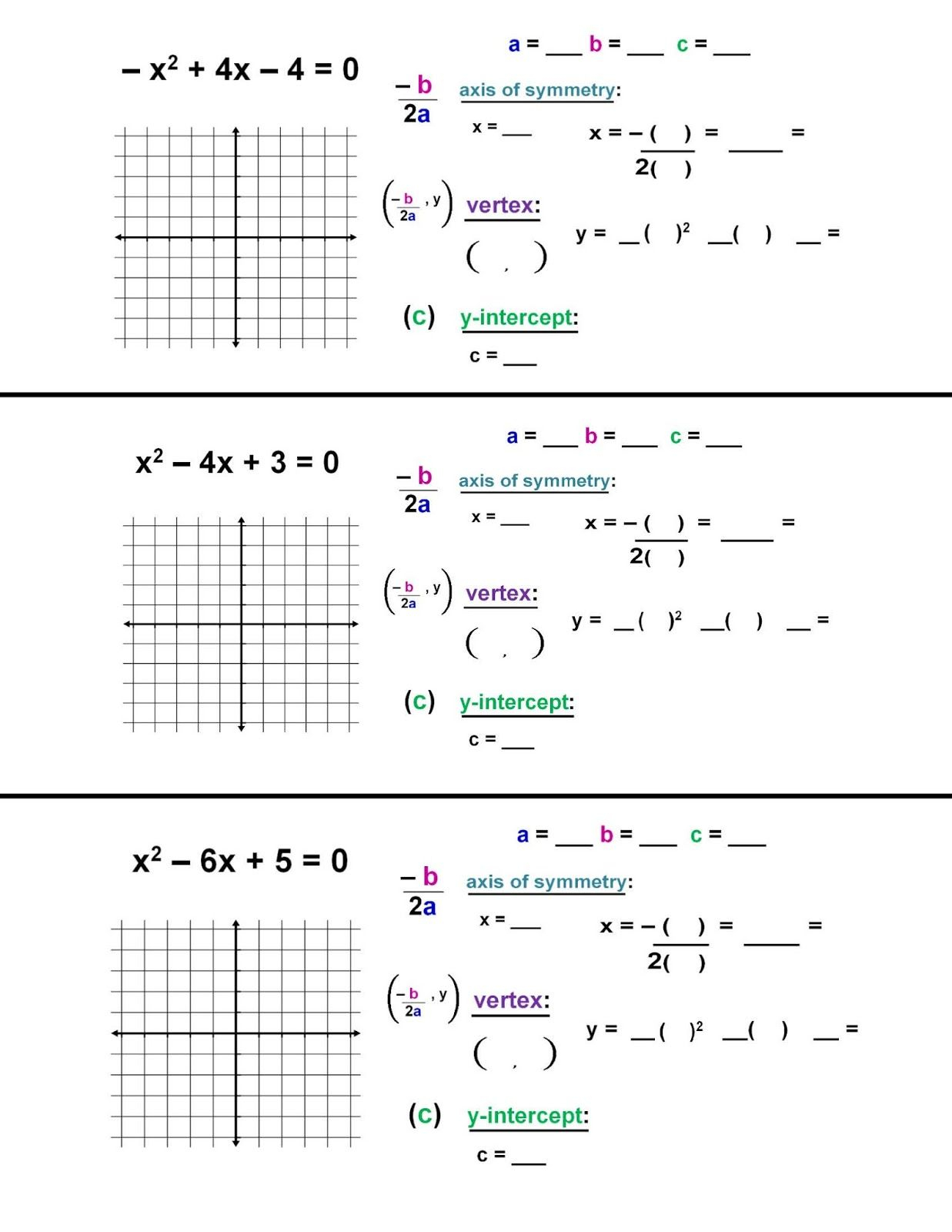 Unit 8 Quadratic Equations Homework 1