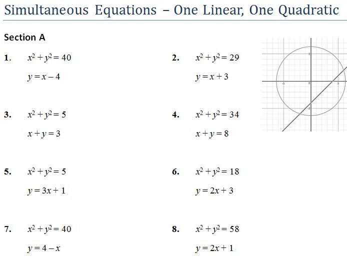 29 From Linear To Quadratic Worksheet Worksheet Information