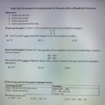 30 Characteristics Of Quadratic Functions Worksheet Support Worksheet