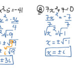 31 Solving Quadratic Equations By Taking Square Roots Worksheet