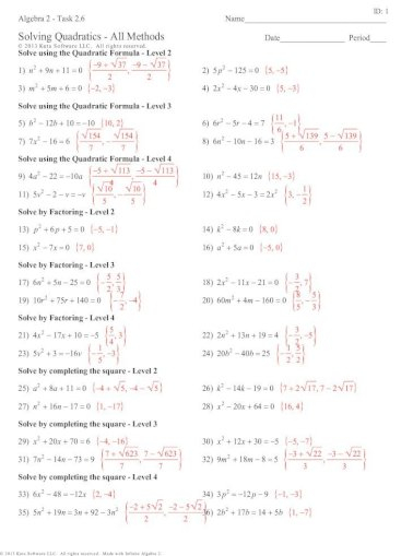 33 Solving Quadratics By Square Roots Worksheet Support Worksheet