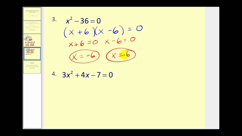 34 Solve Quadratic Equation By Factoring Worksheet Worksheet Source 2021