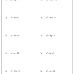 Algebra 2 Factoring Polynomials Worksheet