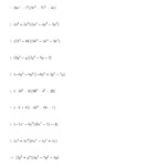 Dividing Polynomials Practice Worksheet