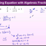 Equation With Algebraic Fractions GCSE Maths Higher Revision Exam Paper