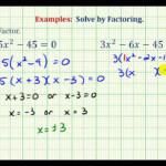 Ex Factor And Solve Quadratic Equation Greatest Common Factor