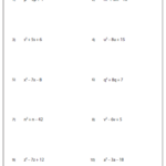 Factoring Polynomial Worksheets