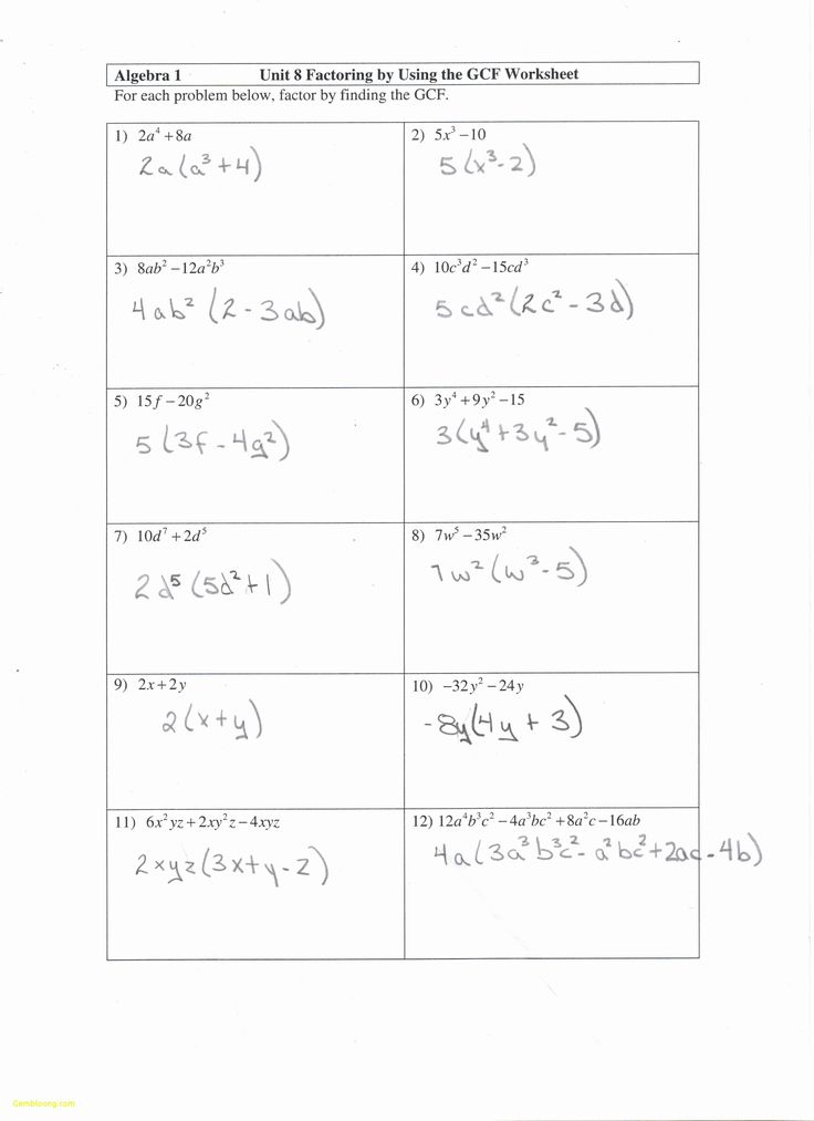 Factoring Trinomials Worksheet Answers Awesome 10 Best Of Factoring