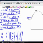 Find Quadratic Equation Using Two Points Tessshebaylo