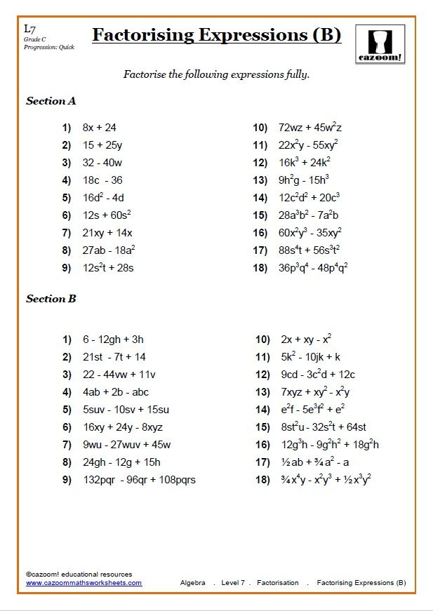 Foil Math Worksheets Printable Learning How To Read