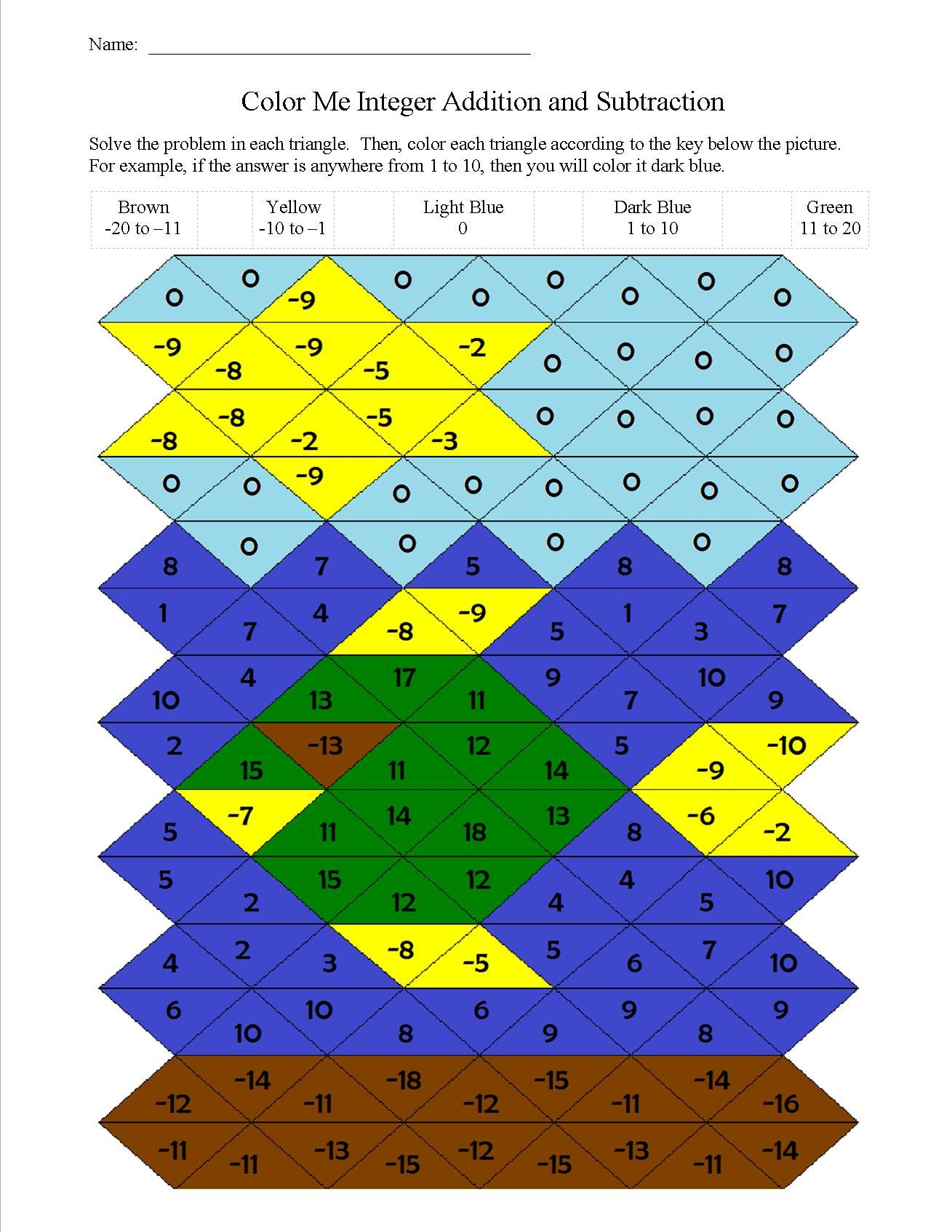 Quadratic Formula Color By Number Worksheet Answers Quadraticworksheet