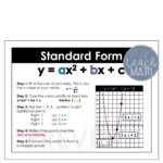 Graphing Quadratic Functions In Standard Form Worksheet Answers Worksheet
