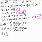 Integration By Partial Fraction Decomposition quadratic Factor